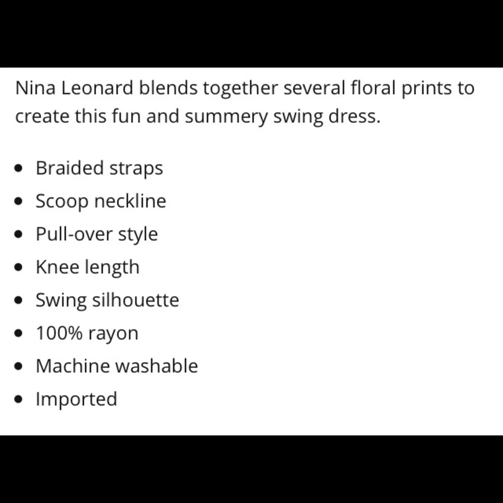 💕 Nina Leonard Braided Swing Dress💕